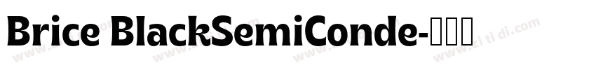 Brice BlackSemiConde字体转换